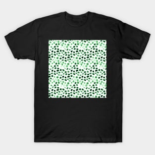 Green chaotic polka dot T-Shirt